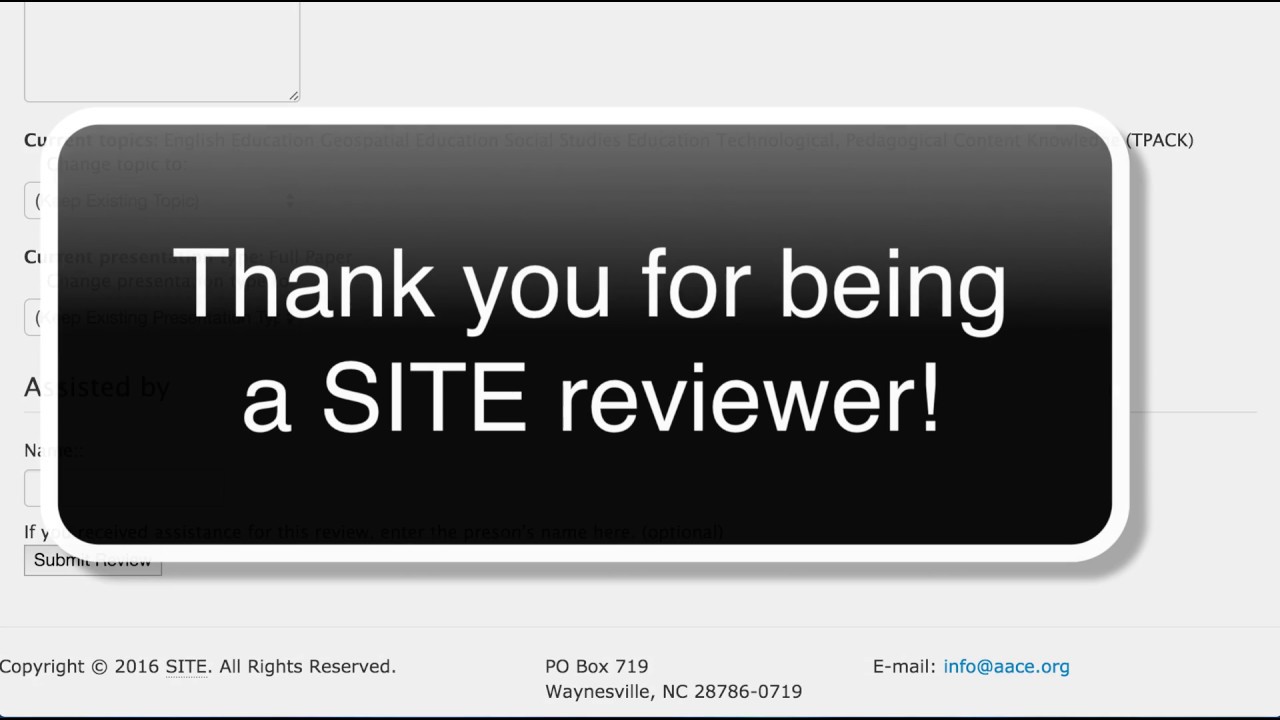 SITE Reviewer System Instructions