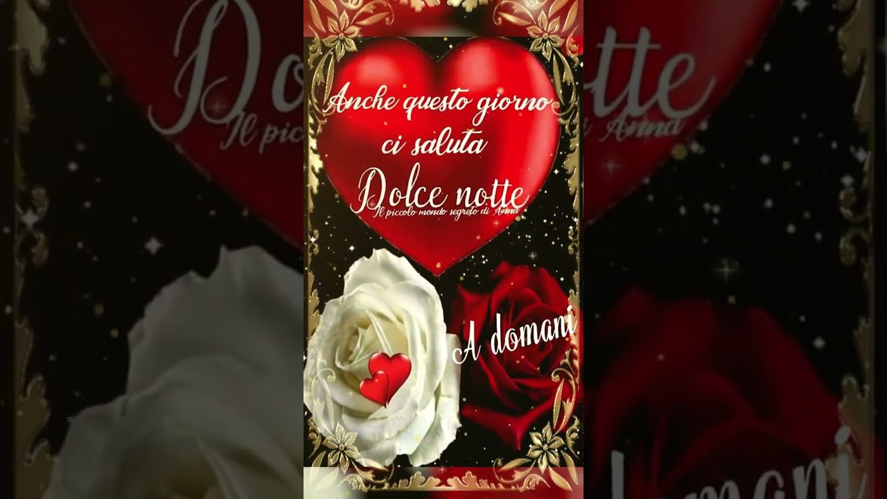 Belle frasi di buonanotte alla persona speciale della tua vita🌹🌹🌹