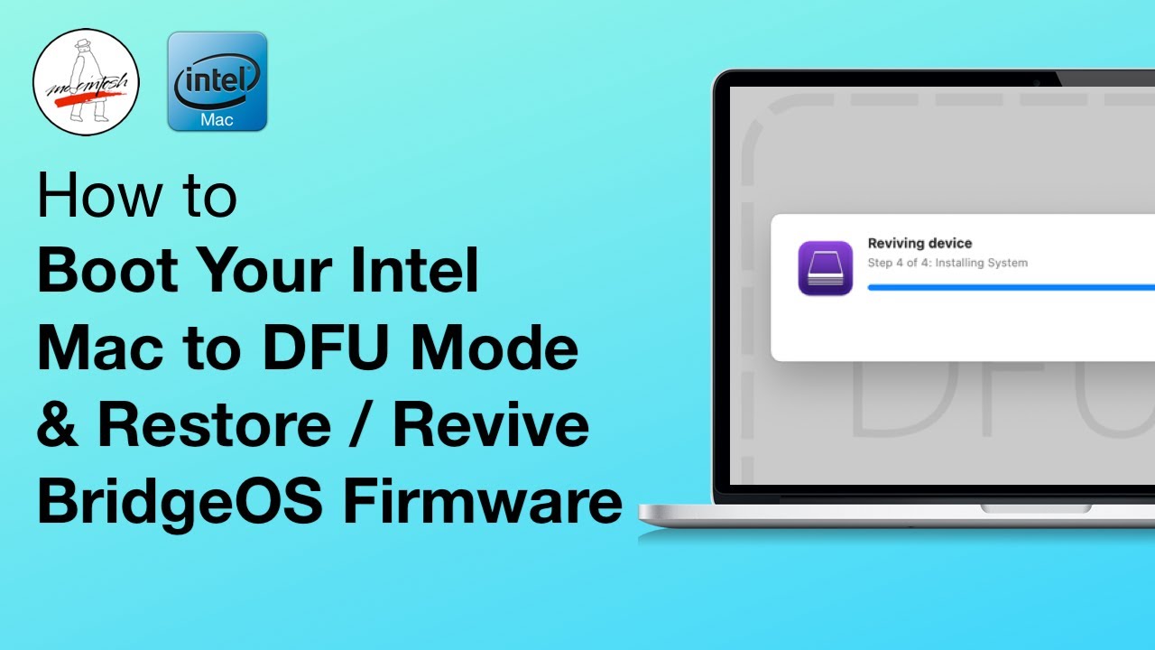 Загрузите Intel Mac в режим DFU — восстановите T2 BridgeOS / восстановите прошивку Intel Mac на M...