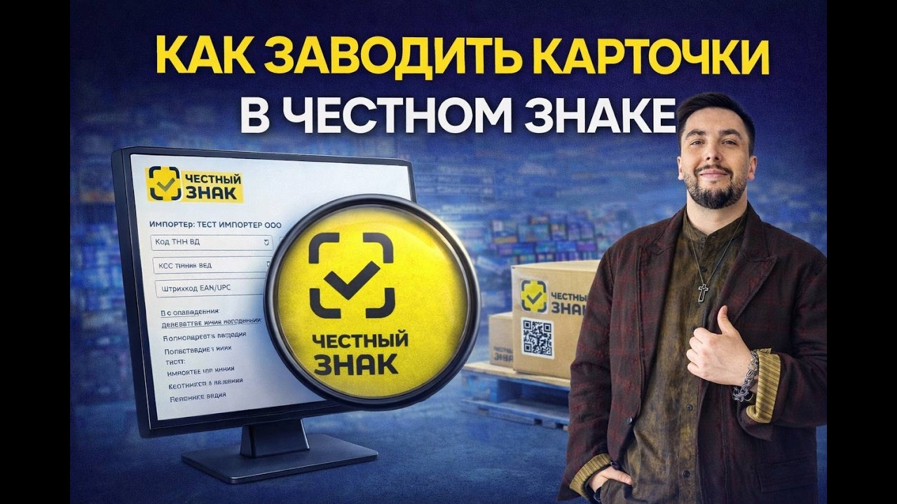 КАК ЗАВОДИТЬ КАРТОЧКИ В ЧЕСТНОМ ЗНАКЕ ЗА 5 МИНУТ