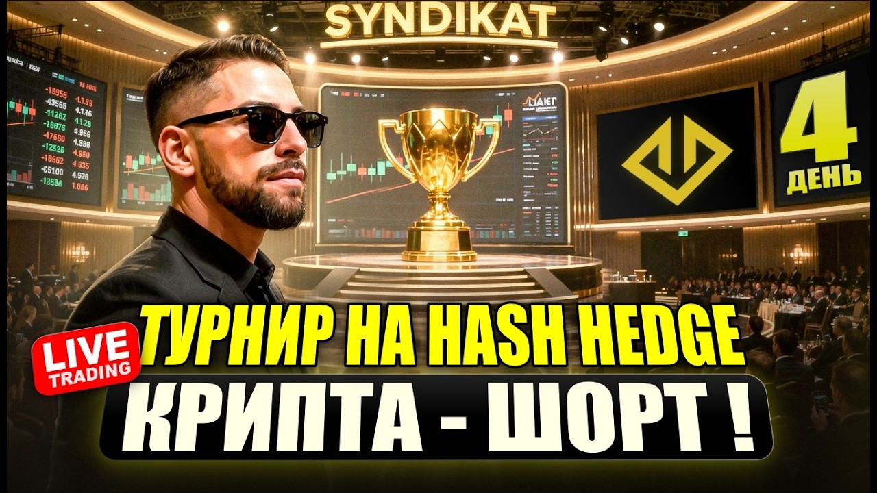 Крипто рынок - накажут всех! Торгую в онлайн турнире STT2 на HASH HEDGE.