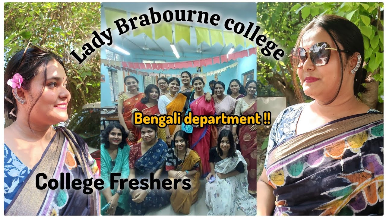 Lady Brabourne college kolkata😊 Freshers day in college 2K24 Department of Bengali