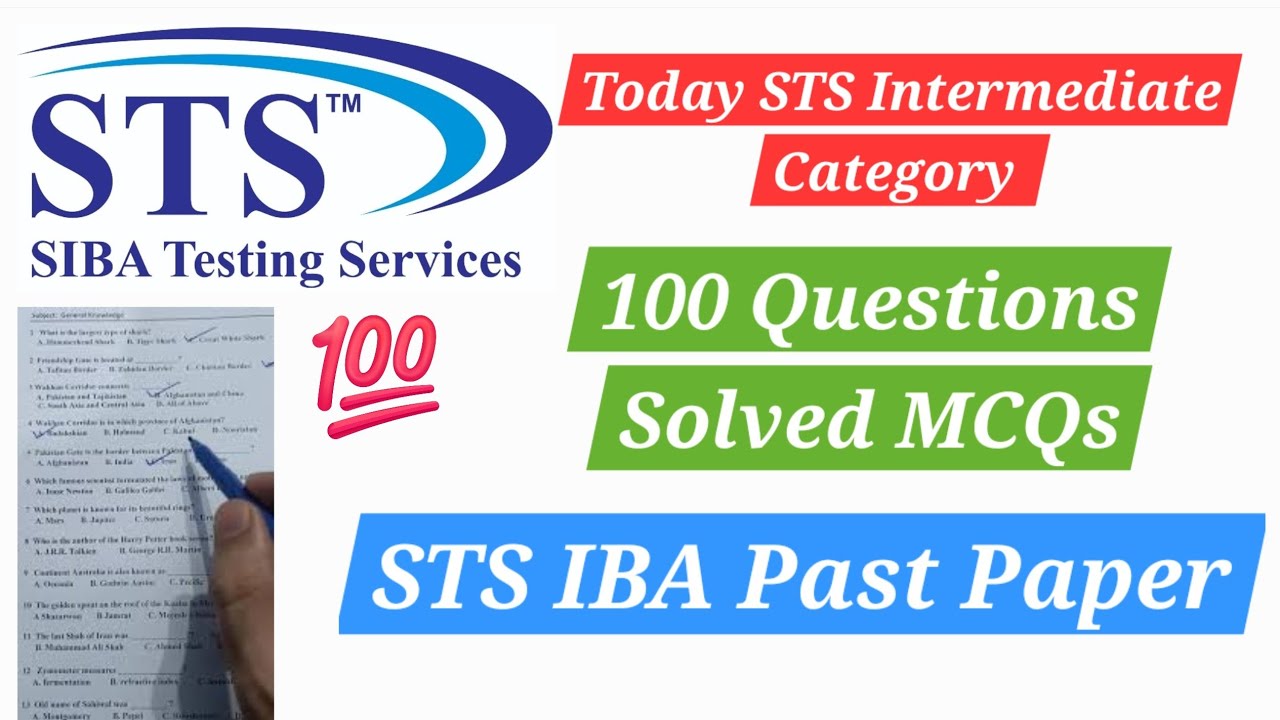 Решенные сегодня задания STS IBA для промежуточного уровня - Подготовка к тесту STS IBA.