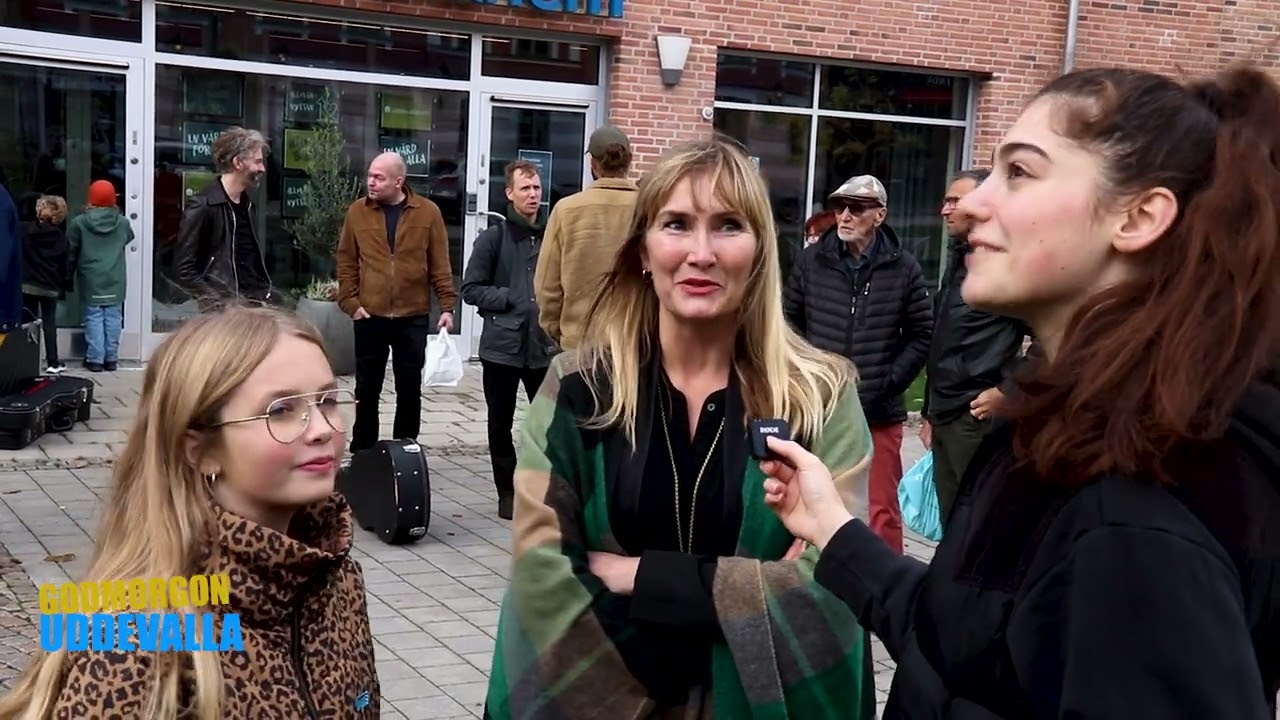 korta intervjuer om Invigning av konstverk till minne av Robert Strängen Dala Dahlqvist