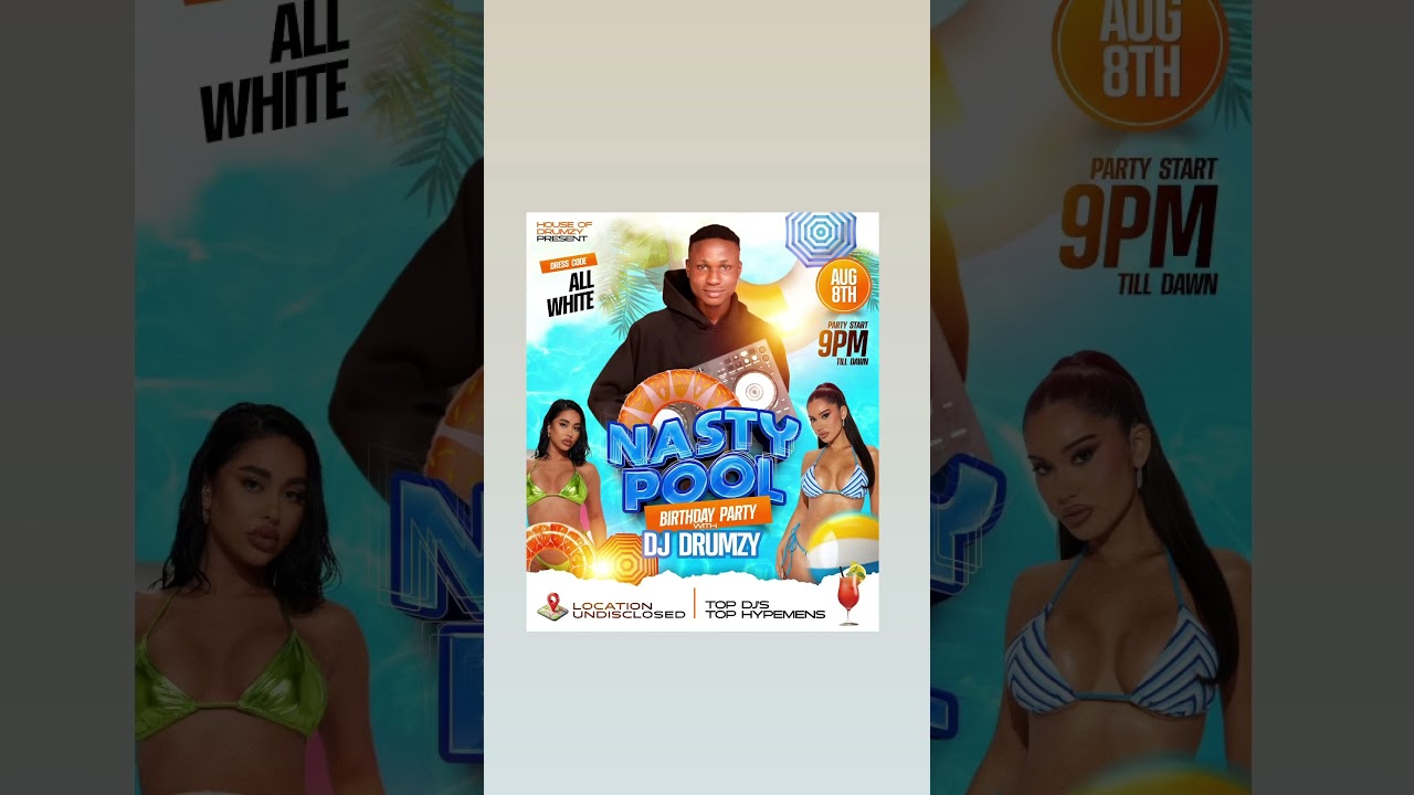 8th of August …. Nasty pool party ❤️