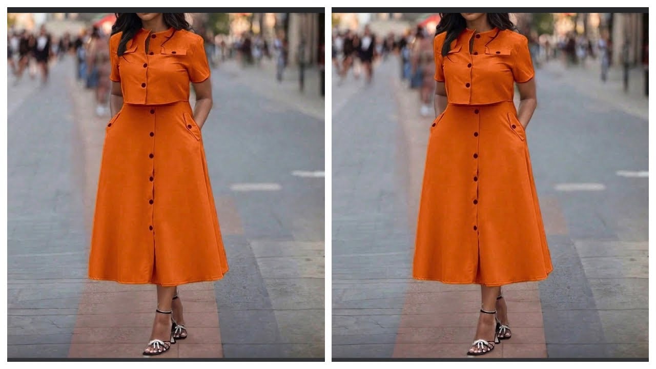 How to Cut and Sew Circle Skirt and Crop Top