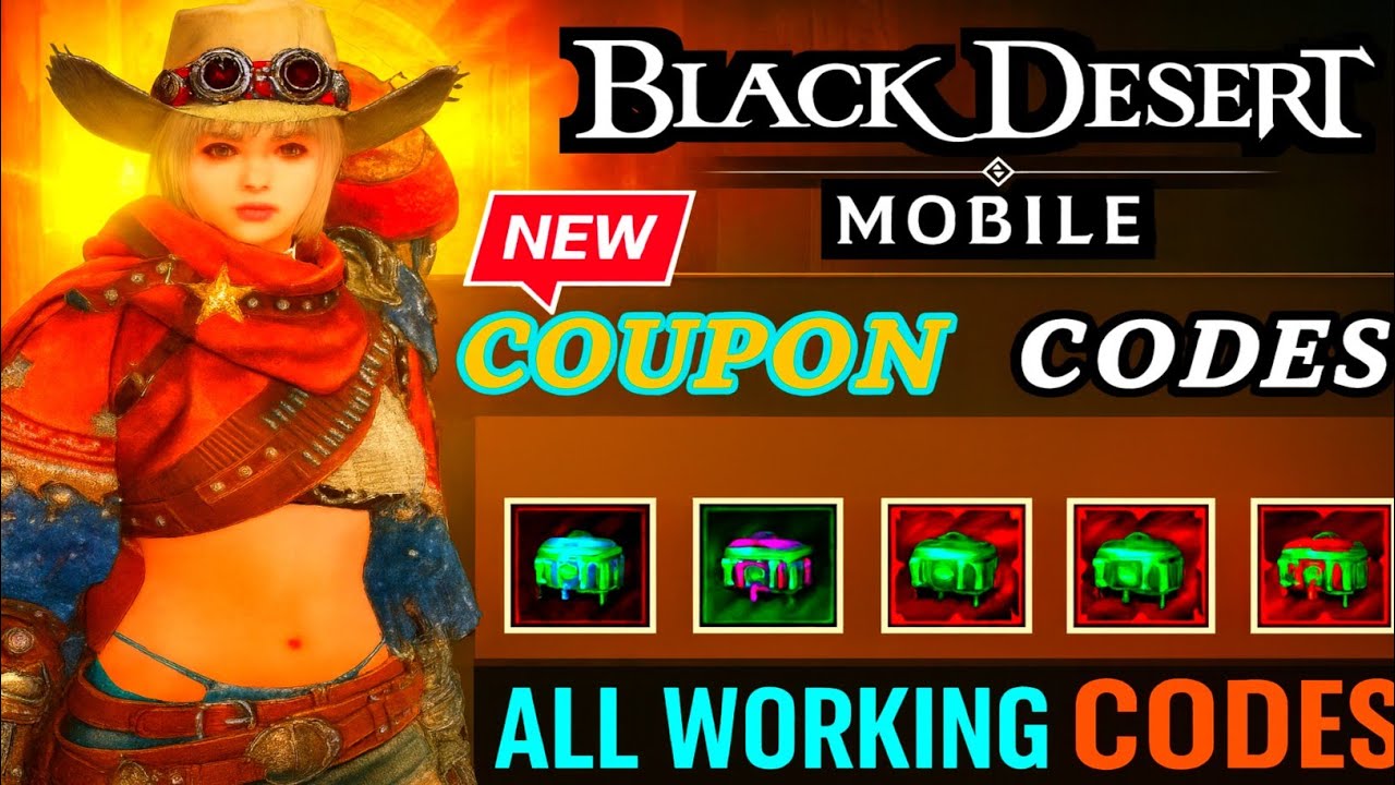 Новые промокоды Black Desert Mobile | Подарочные коды сегодня | BDM Код погашения + Игровой проце...