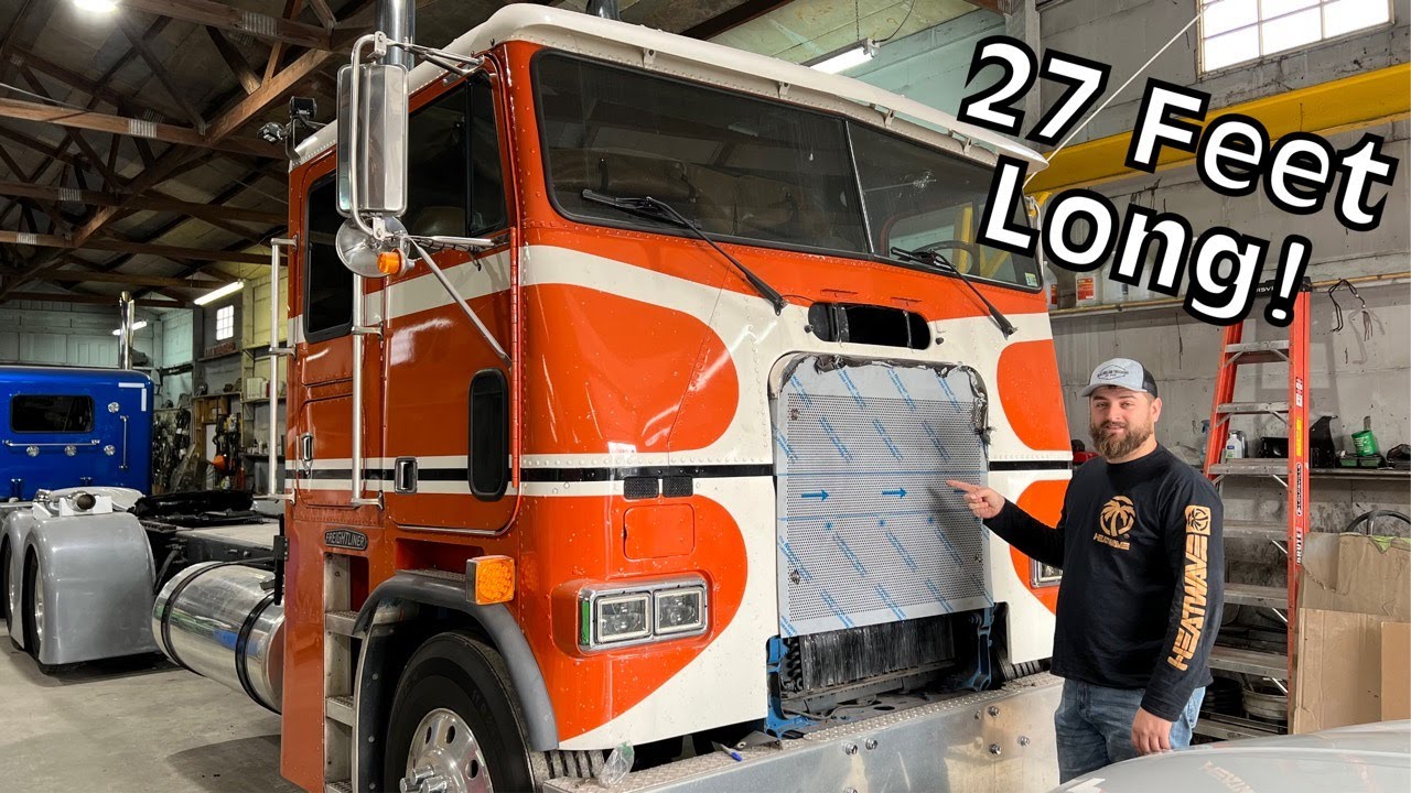 Crazy LONG Cabover, OVER 27FT!! Picked up our CUSTOM Grill for the Tratter Taxi.