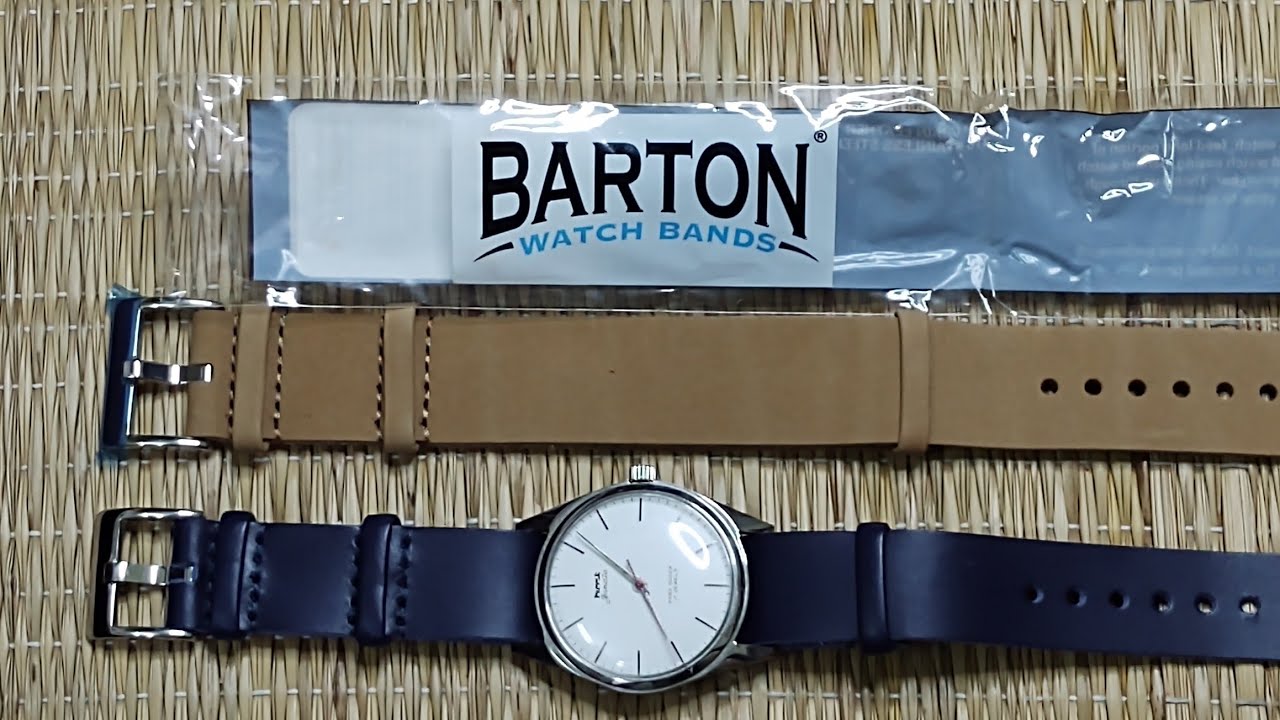 #BartonWatchBands Leather NATO style strap #Review
