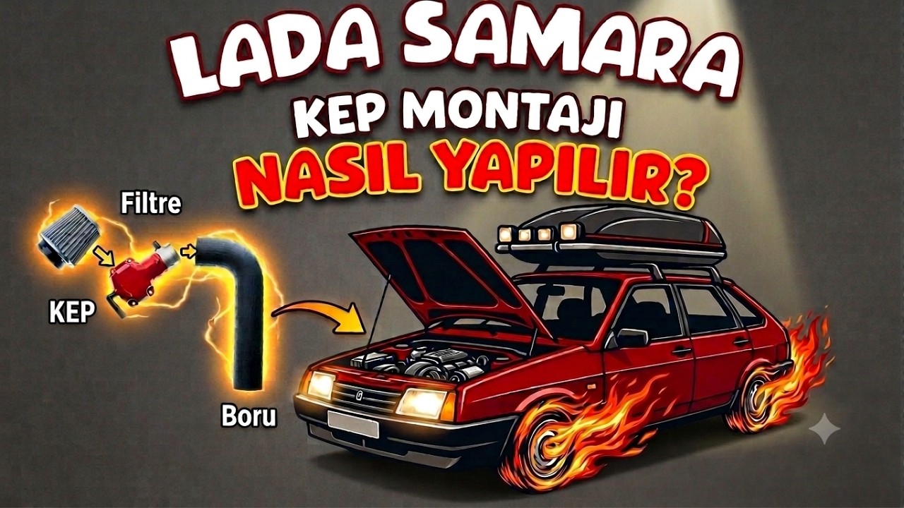 Lada samara - Kep nasıl takılır / Açık hava filtre montajı