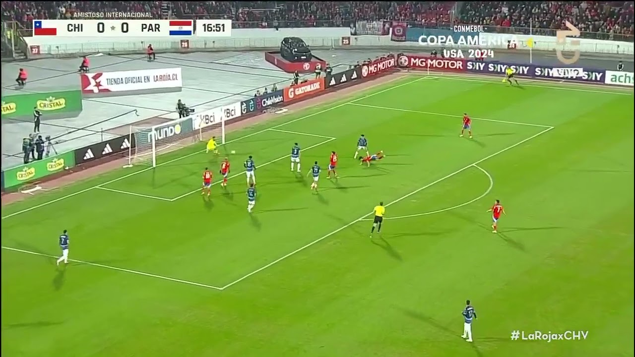 Gol de Victor D&aacute;vila | Chile 3-0 Paraguay |  Amistoso Internacional 2024
