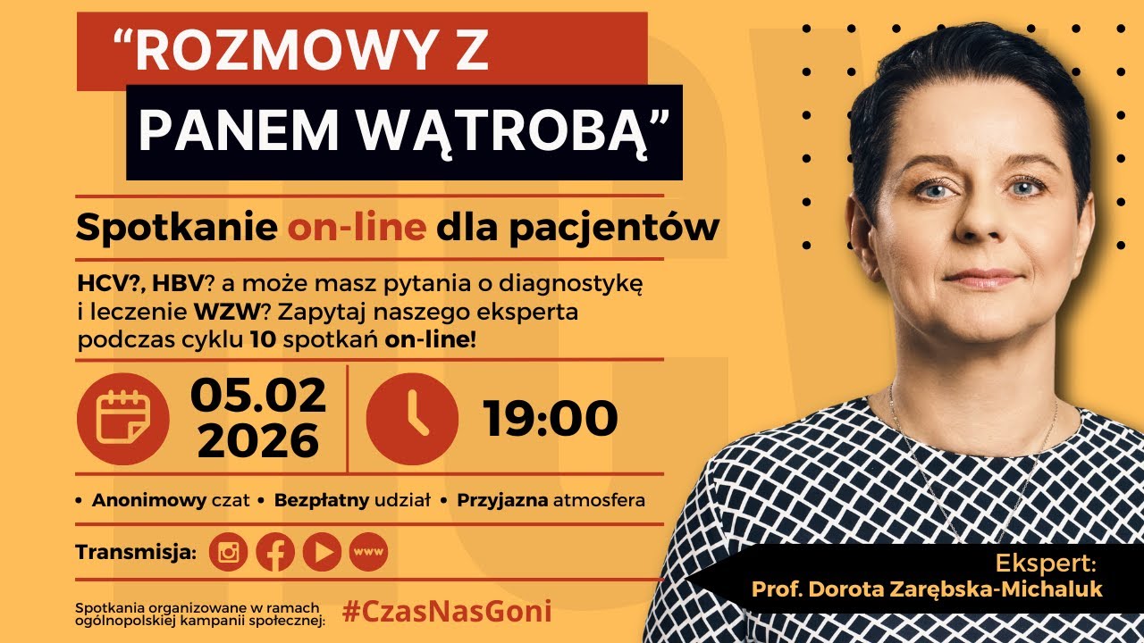 HCV| HBV| Spotkanie on-line dla pacjentów - 