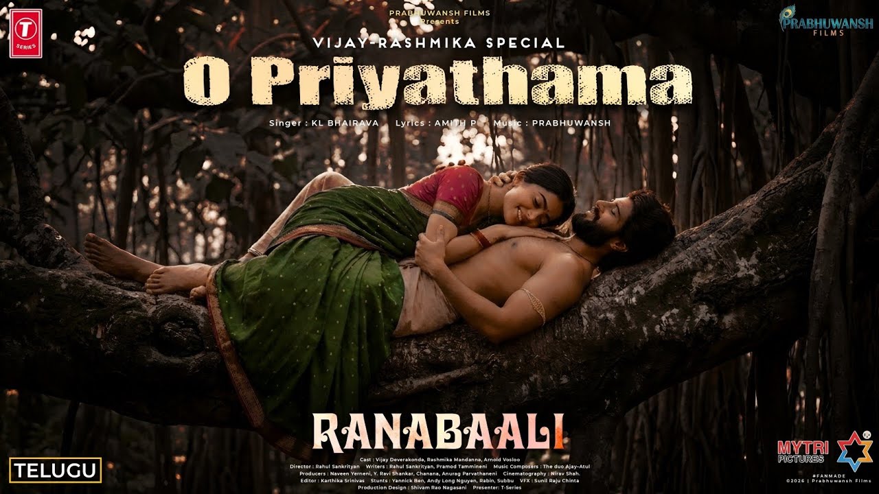 O Priyathama - Ranabaali | Vijay Deverakonda, Rashmika Mandanna | Ajay-Atul | Rahul Sankrityan