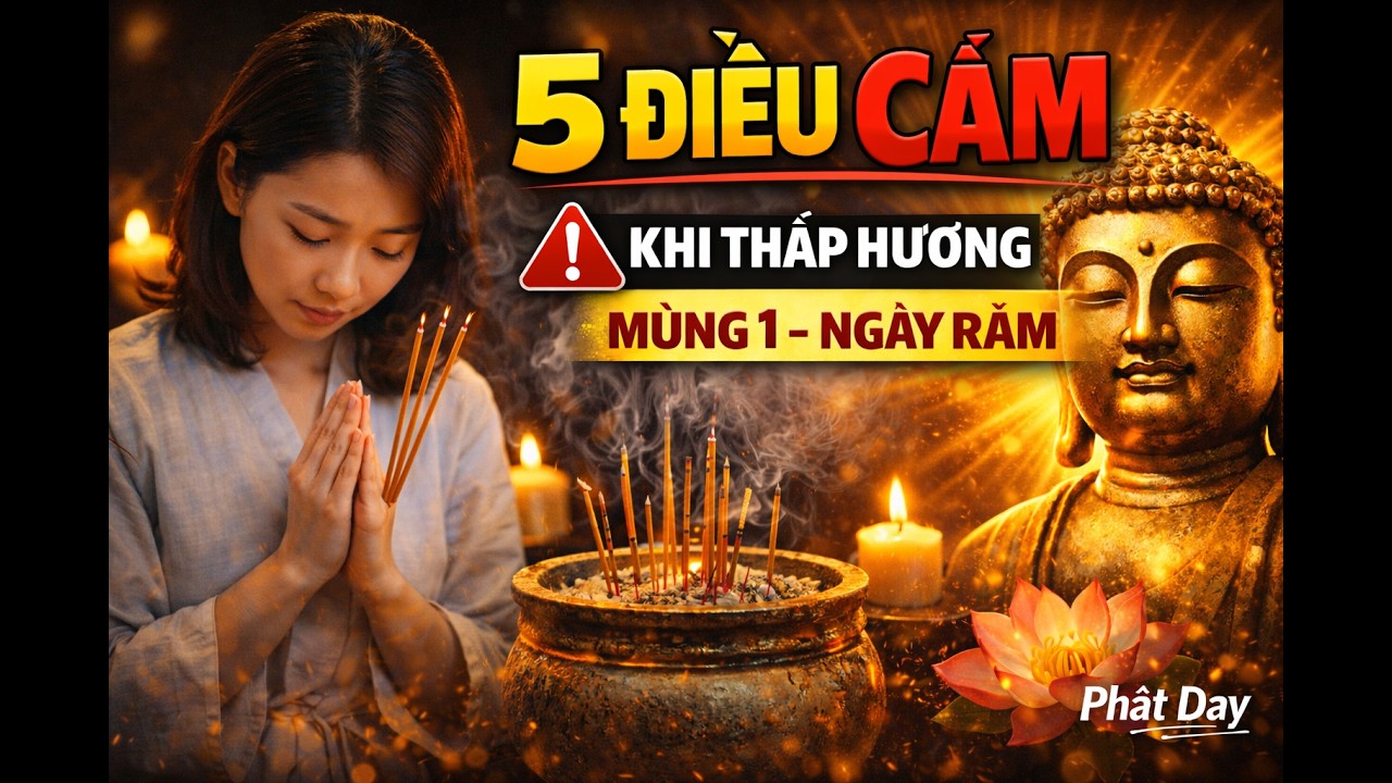 5 Điều Cần Lưu Ý Khi Thắp Hương Mùng 1 Và Ngày Rằm