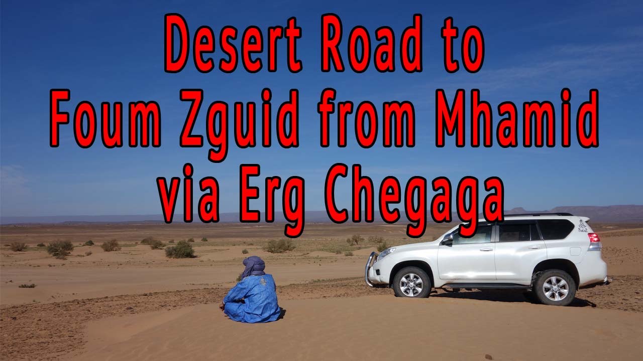 Morocco, Desert Road to Foum Zguid from Mhamid via Erg Chegaga
