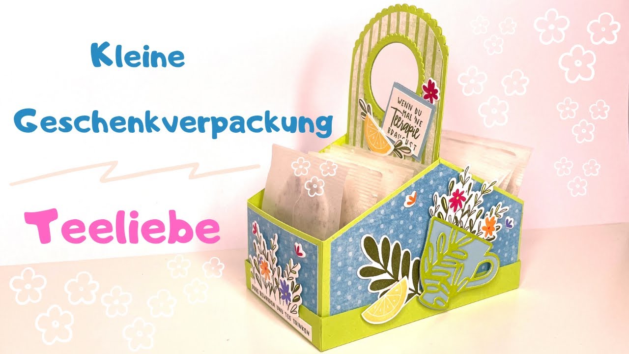 Süße Verpackung für Teebeutel einfach selber basteln, Produktreihe 