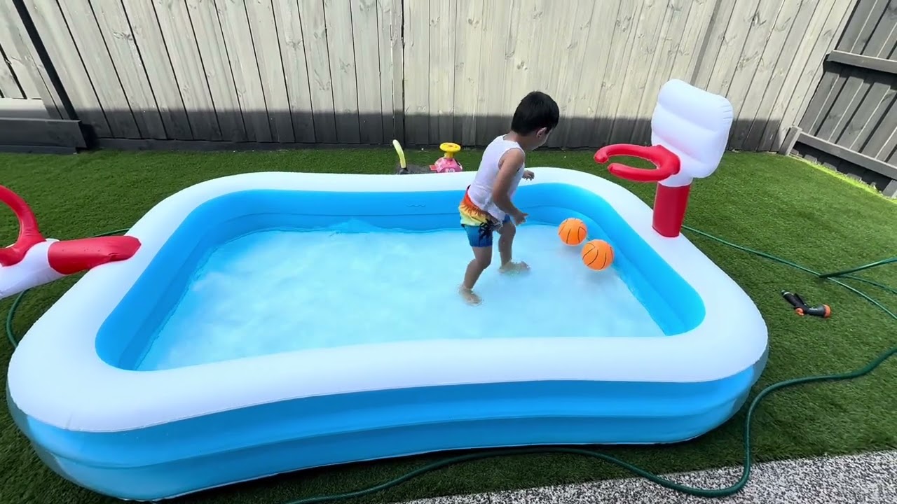Summer Memories in Our Inflatable Pool ☀️💦 #Shorts