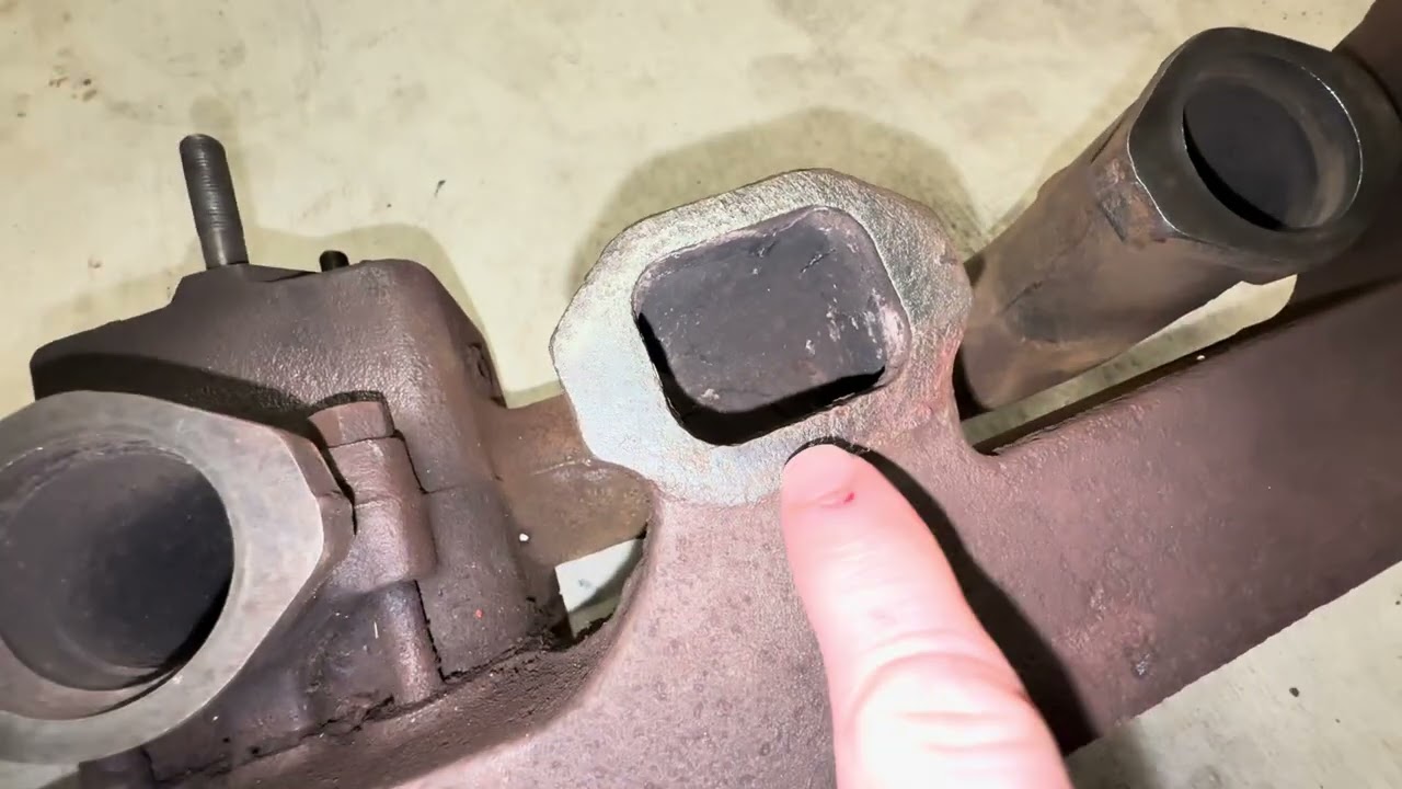 1955 Chevy 3100 Intake/exhaust manifold prep