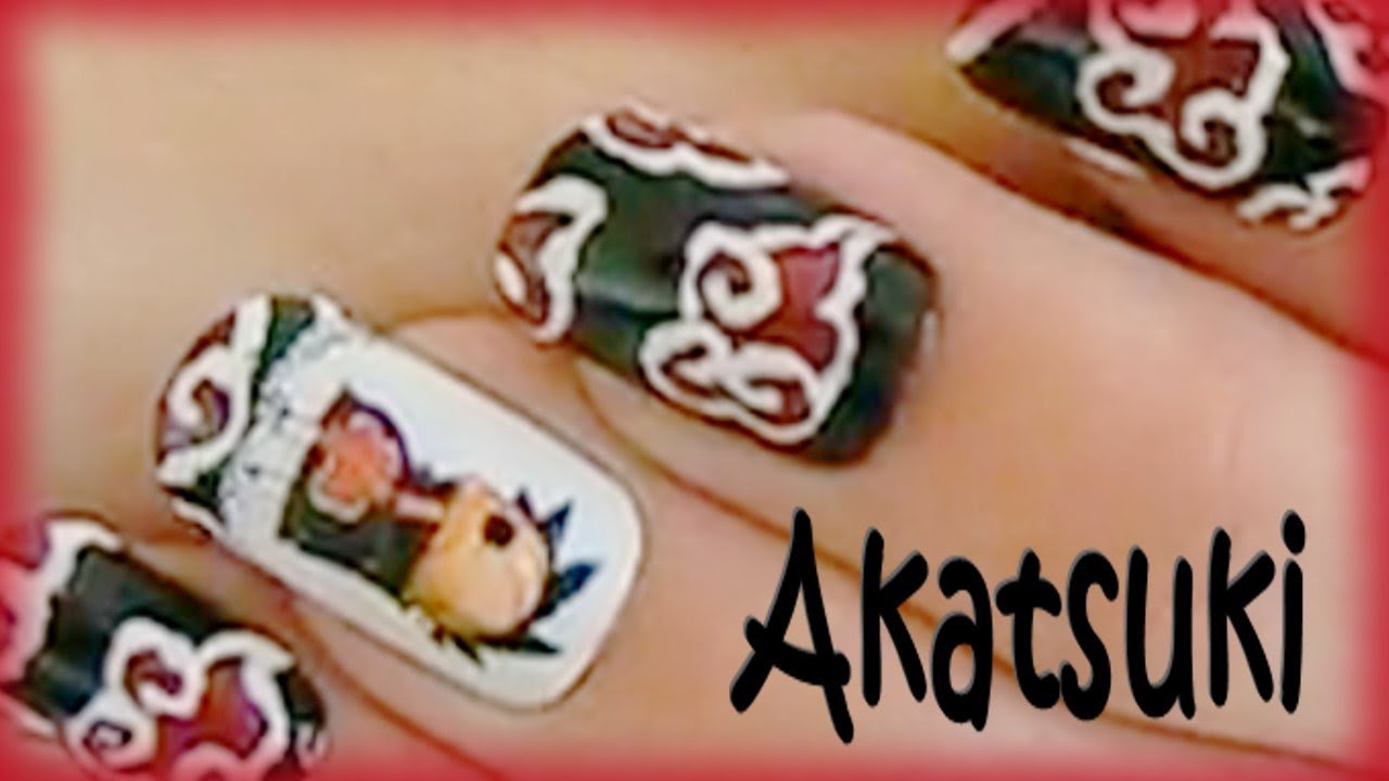 コスプレ Naruto Akatsuki Cosplay Nails - Tutorial ナルト