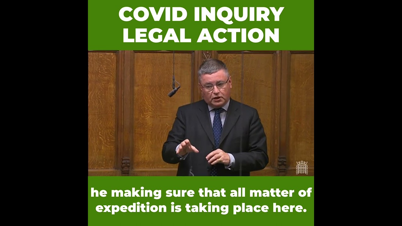 Sir Robert Buckland MP speaking about the Covid Inquiry Legal Action in Parliament