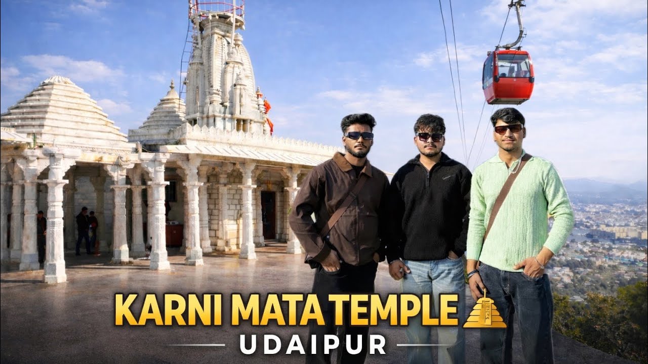 Trip to Karni Mata Temple Udaipur 🚴‍♂️ | Ropeway + Boating | Udaipur Vlog 🔥