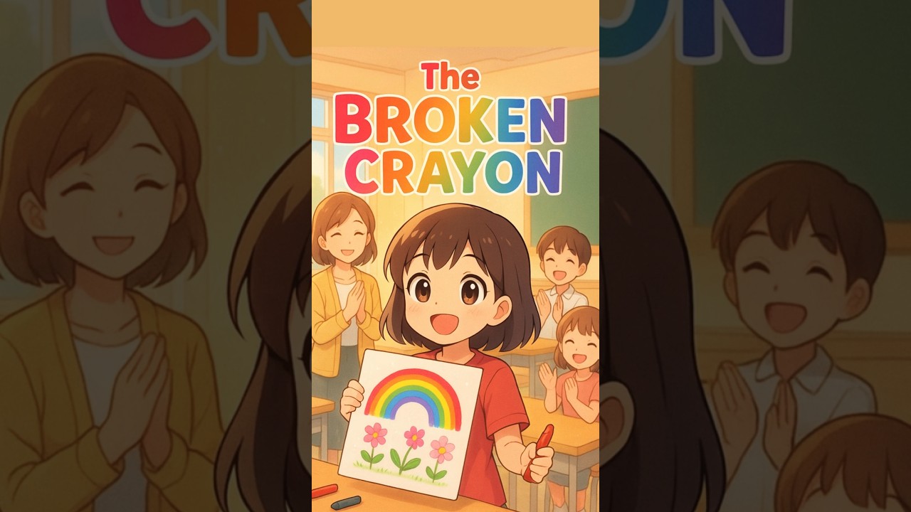 The Broken Crayon | kids English Moral stories #lateststories #english #englishshortstory #learn