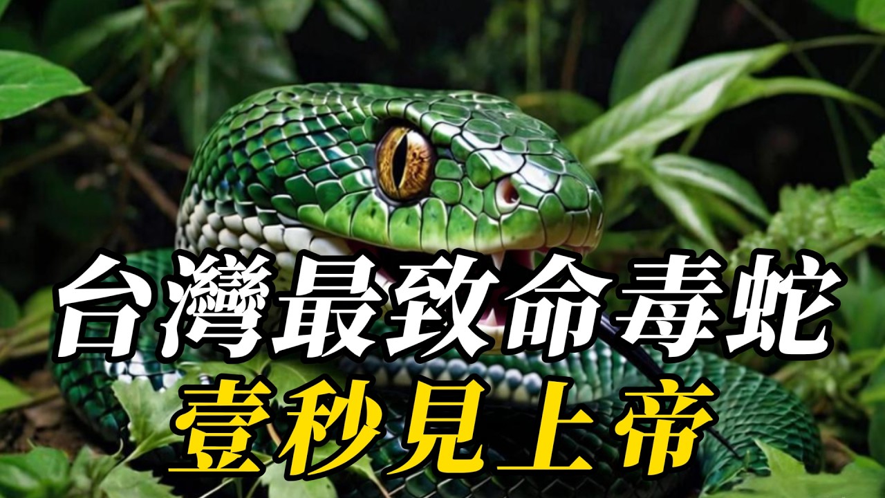 台灣最危險的10條毒蛇，眼鏡蛇只能排第五，第壹名比砒霜更毒50倍，每年致1000多人死亡！#世界之最 #百科密码 #科普 #动物 #动物世界 #特有種 #知识渊博