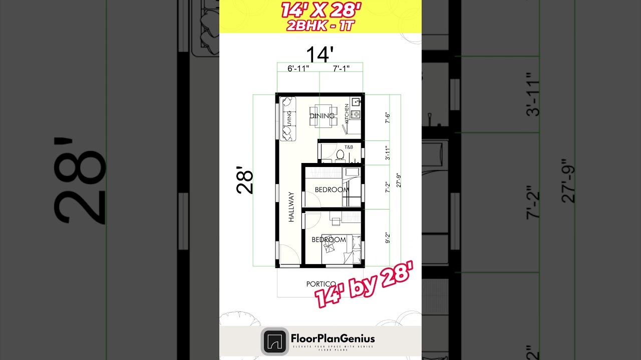 14X28 house map, 14*28 home design, 14 by 28 ghar ka naksha #shorts #homeplan #housedesign #house