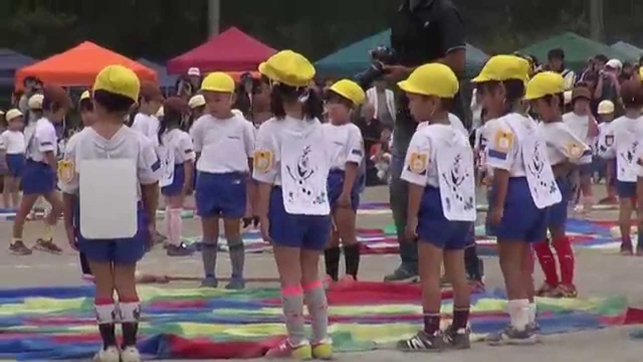 運動会　年中　パラバルーン