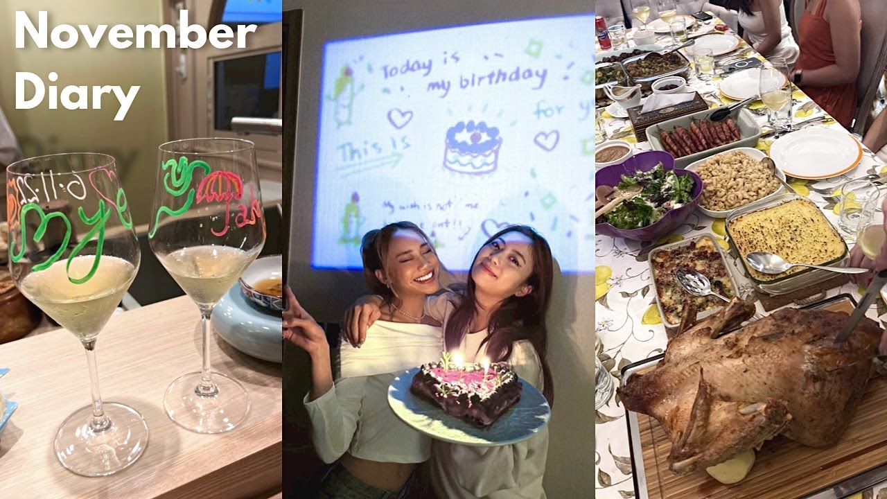 November VLOG 🤍 Friendsgiving, Anniversary,  LA friends visiting, Blackpink Tickets, Omakase