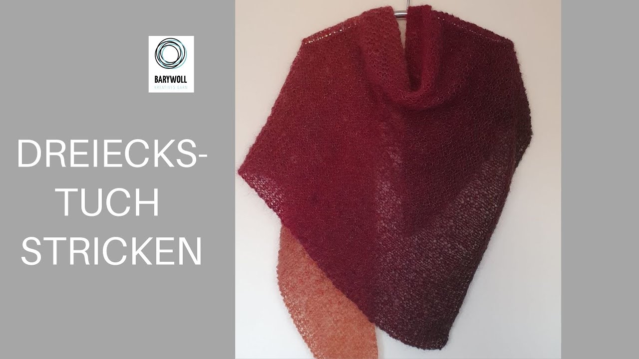 Dreieckstuch stricken | knit triangular shawl #stricken #dreieckstuchstricken