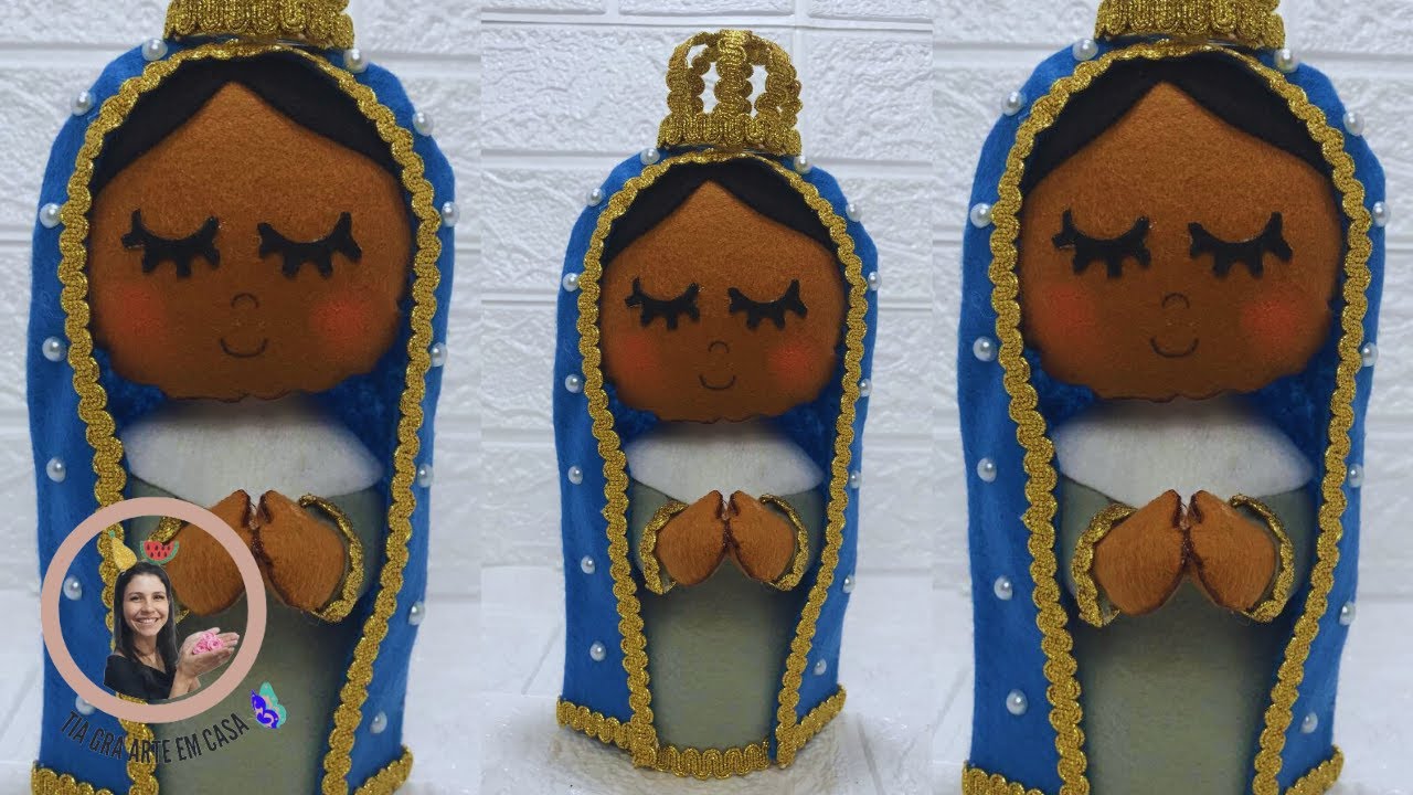 Como fazer Nossa Senhora Aparecida de Feltro sem Costura?