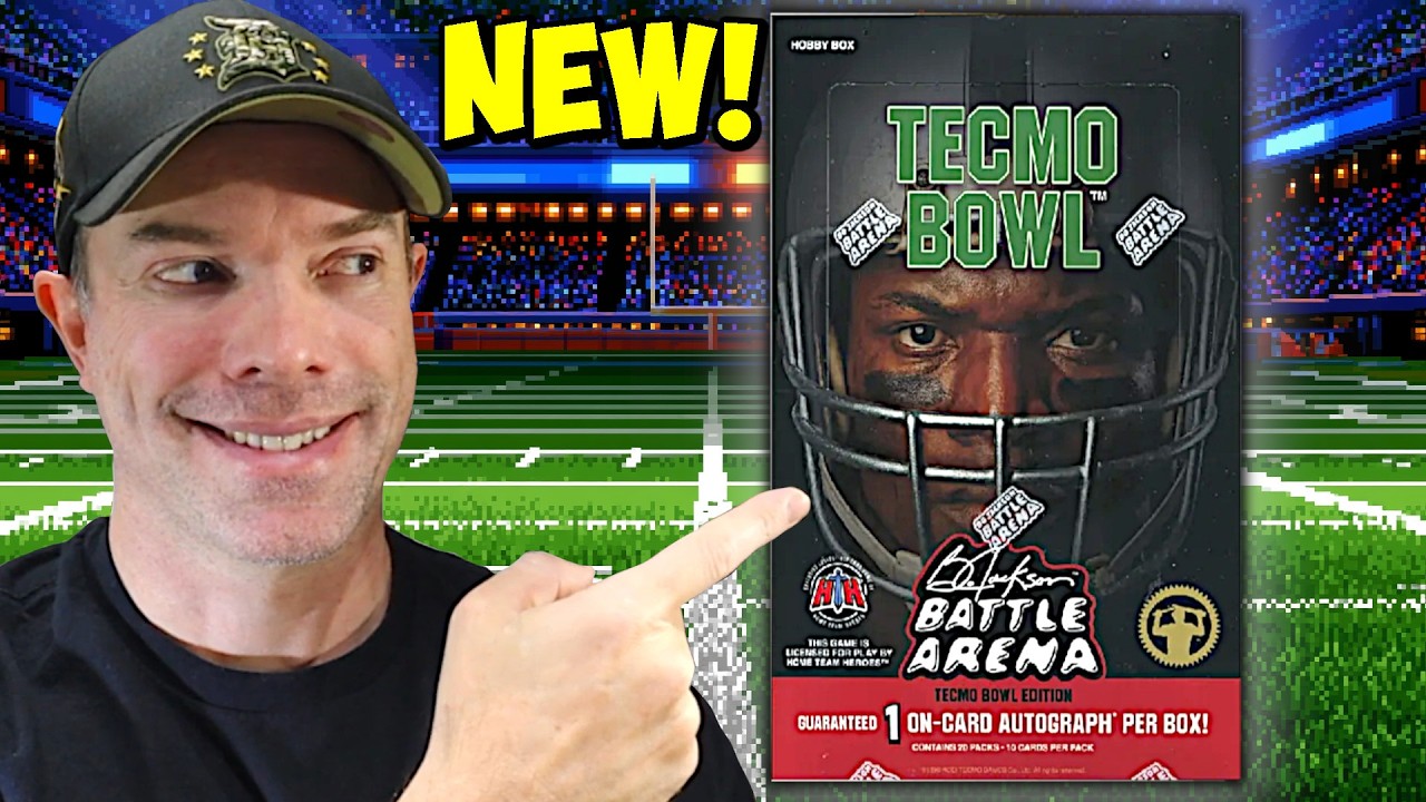 Распаковка Hobby Box Bo Jackson Battle Arena TECMO BOWL!