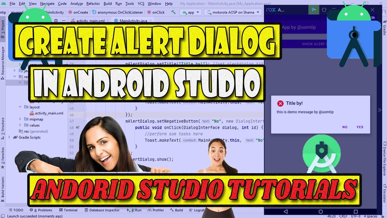 How to #Create #Custom #Alert #Dialog in #App | #Android #Studio #Tutorials for #Beginner #2022