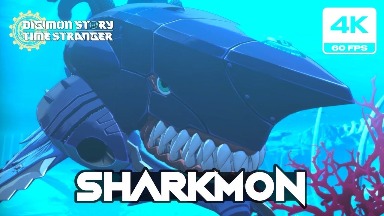 Digimon Story: Time Stranger - Sharkmon Boss Fight (4K 60 FPS PC)