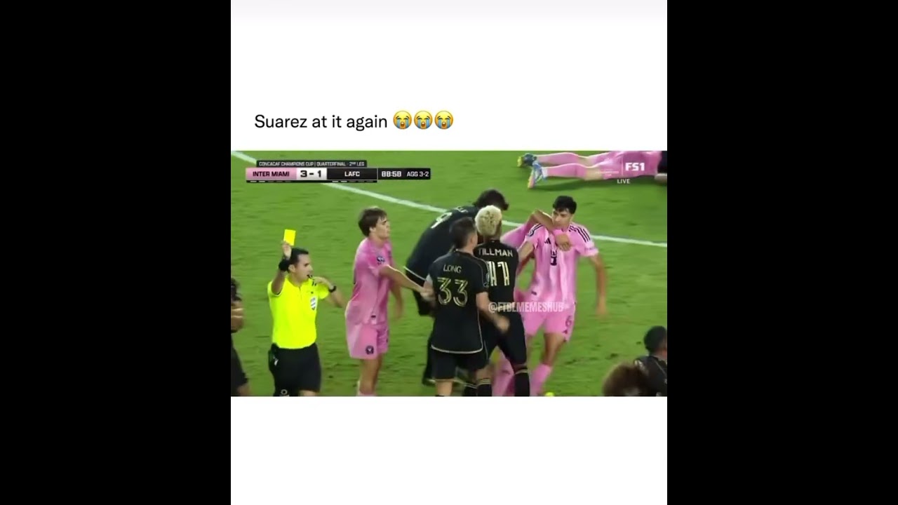 Luis Suarez Bites his own Teammate 😱 #intermiami #suarez #bite