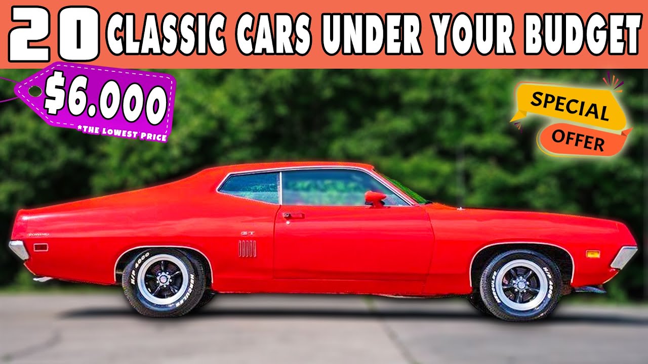 Classic Cars That Fit Your Budget! 20 Classic Cars Up for Sale cheaply by Owners ! Today