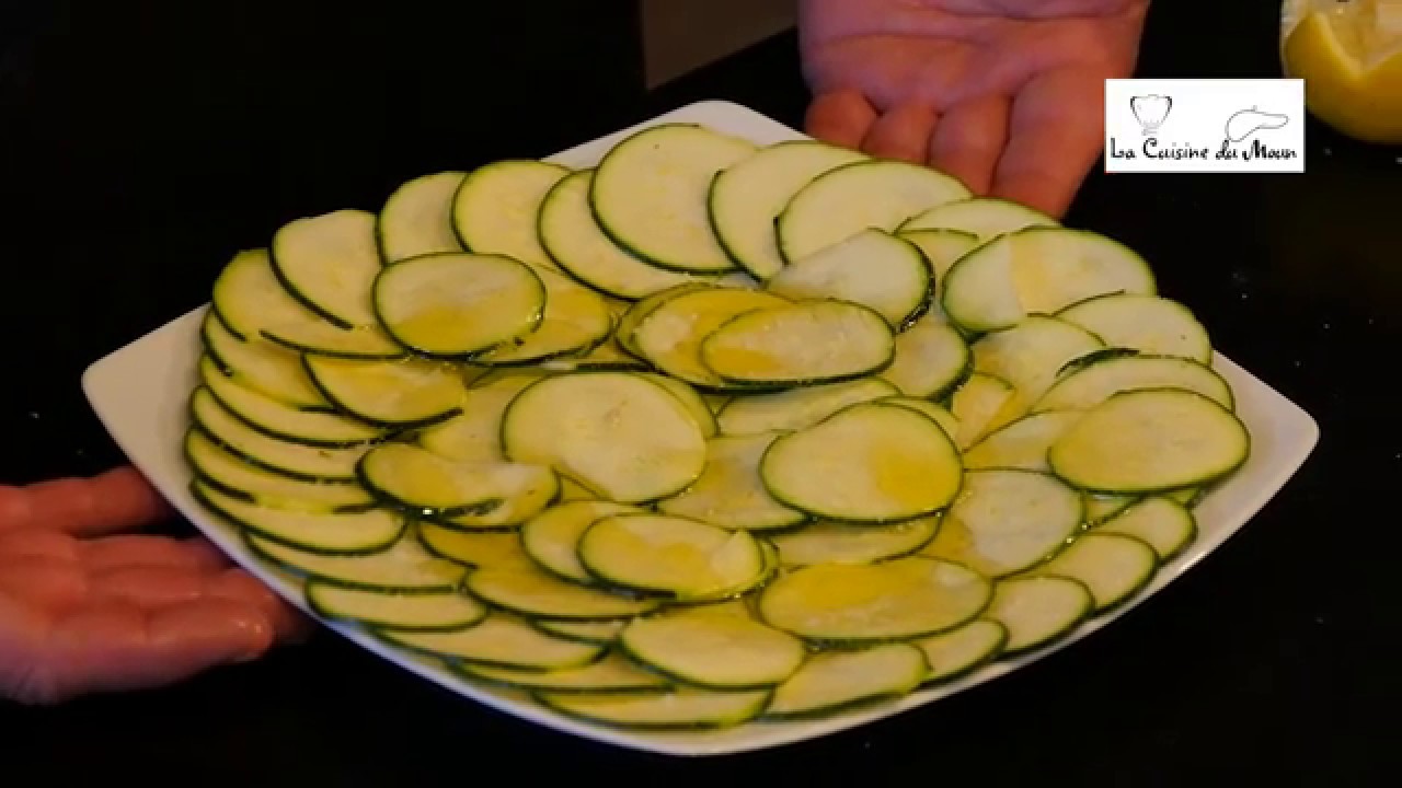 Le Carpaccio de Courgettes