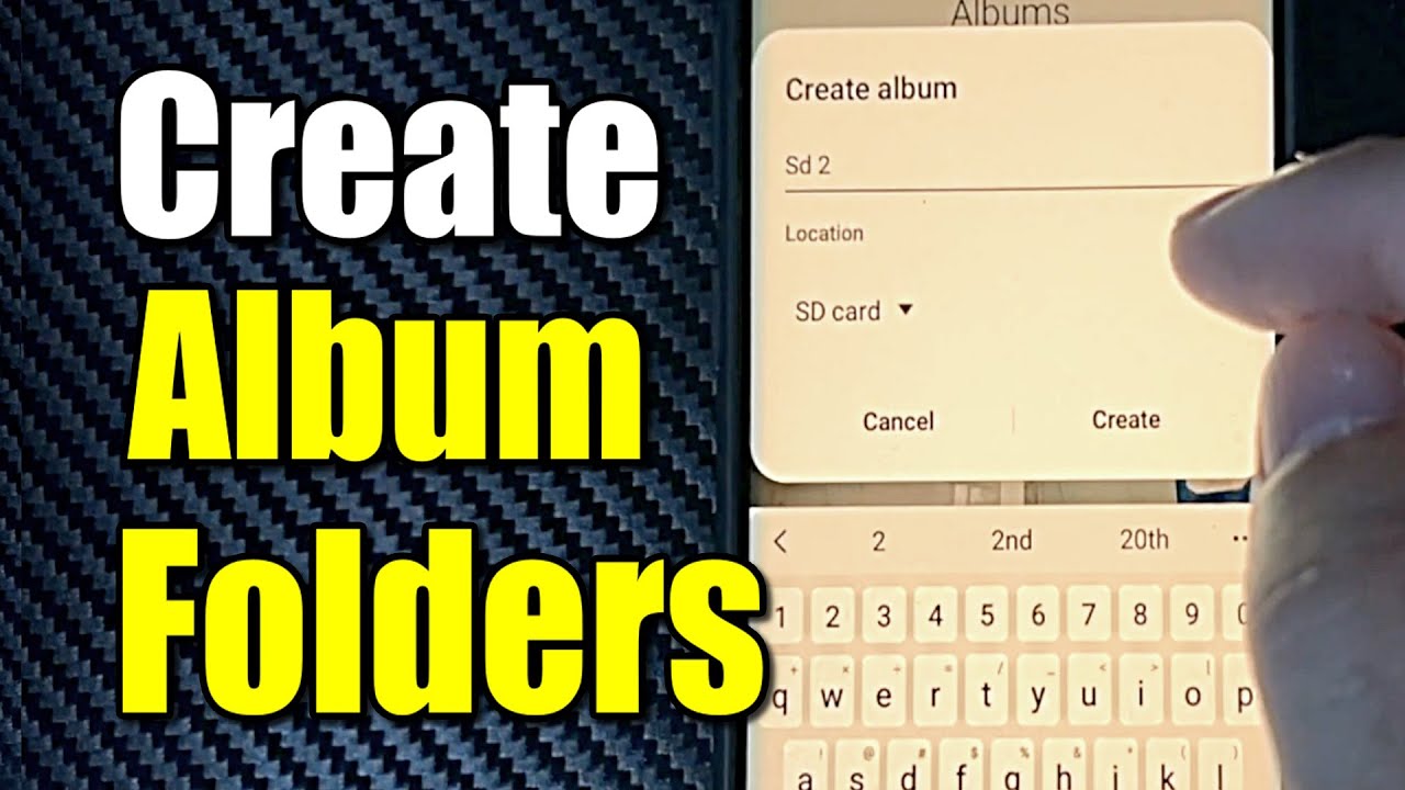 How to Create a NEW Folder or Album for Photos on Android Phone SD CARD or Internal Storage