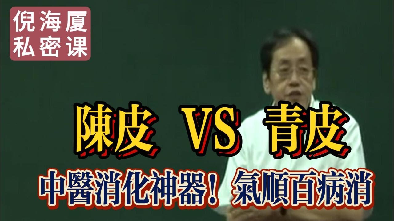 【倪海廈私密課】比黃金還珍貴？為什麽古人把陳皮當寶？陳皮青皮如何調和肝脾#倪海廈 #自學中醫 #中藥#中醫基礎課程