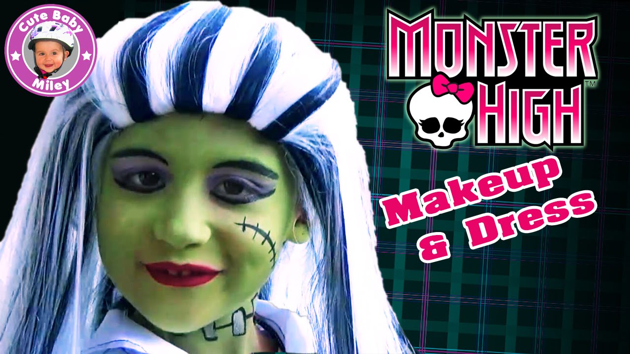 Monster High Frankie Stein Makeup & Dress für Halloween - Kinderkanal