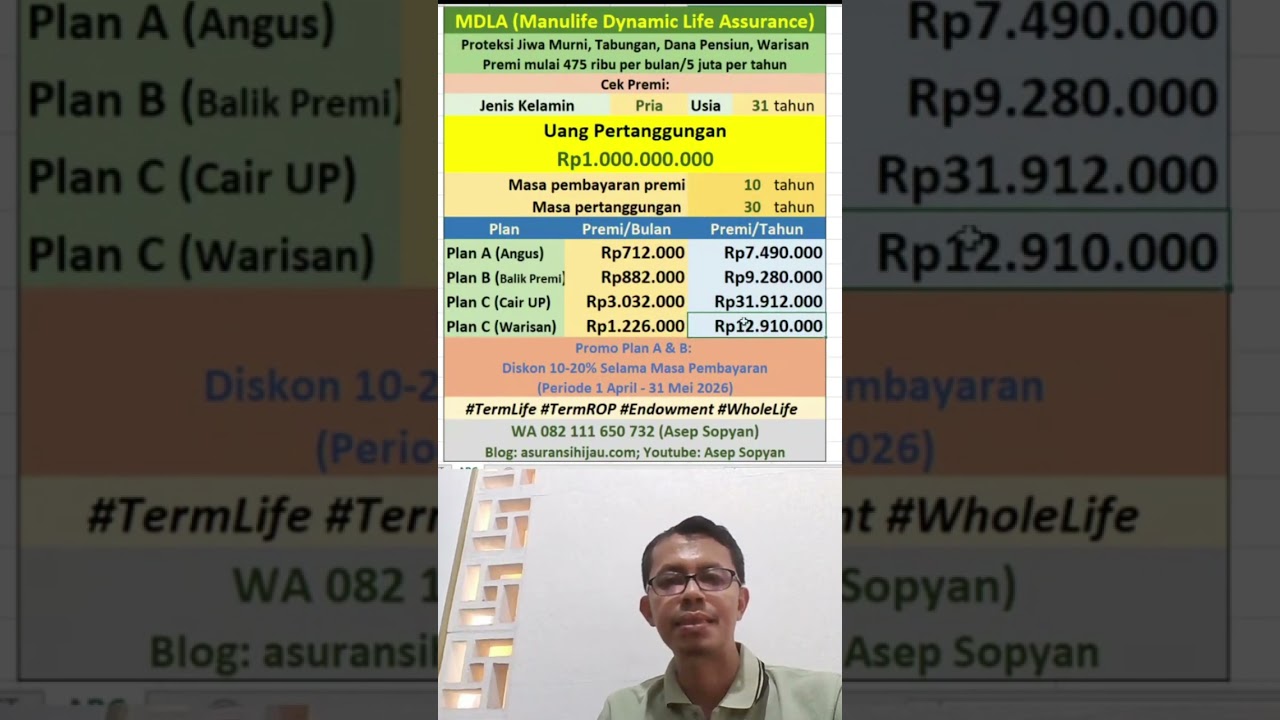 MDLA Asuransi Jiwa Yang Fleksibel (Materi Live Tiktok)