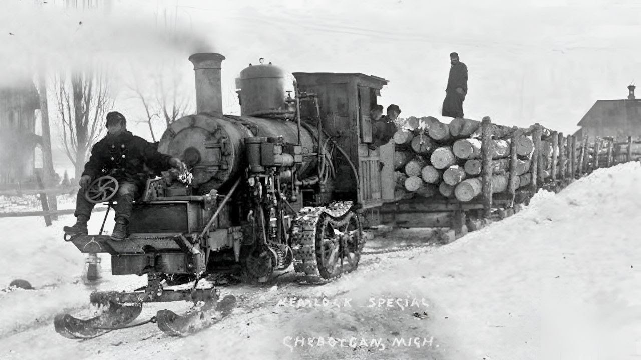 The 19 tons Snow Beast That Pulled 300-Ton Log Trains