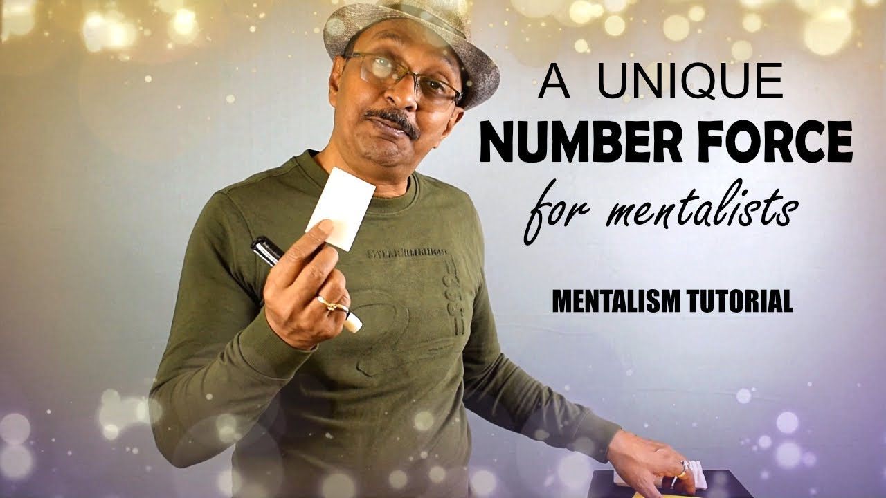 A Unique Number Forcing Technique #magic #mentalism_tutorial