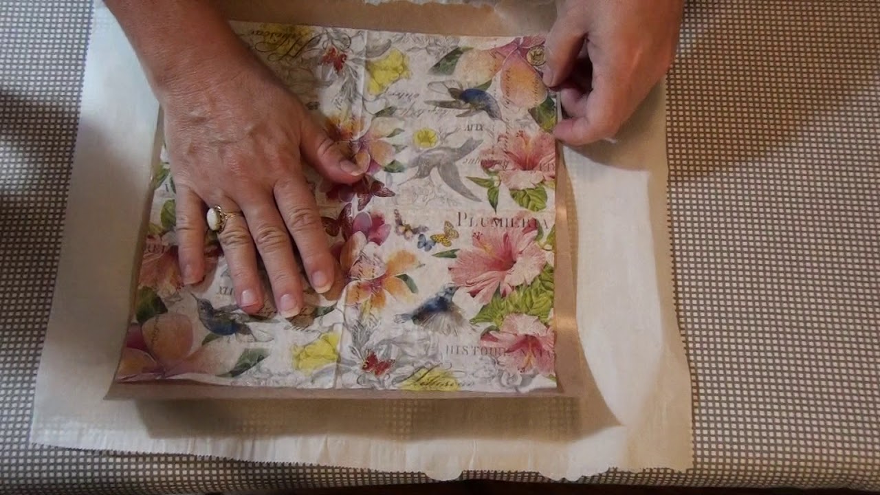 Приклеивание салфеток к кальке и бумаге для заморозки. Работают ли они?