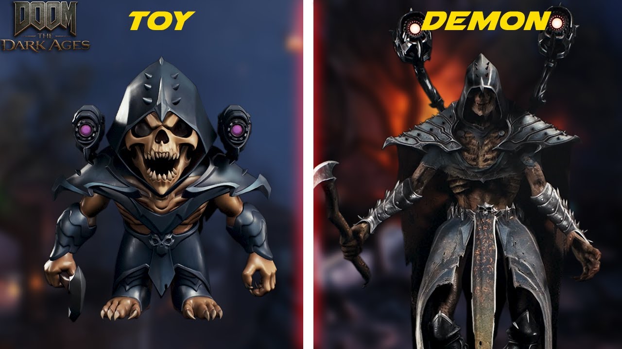 DOOM: The Dark Ages - All Toys vs Demons Models Comparison - Side by Side