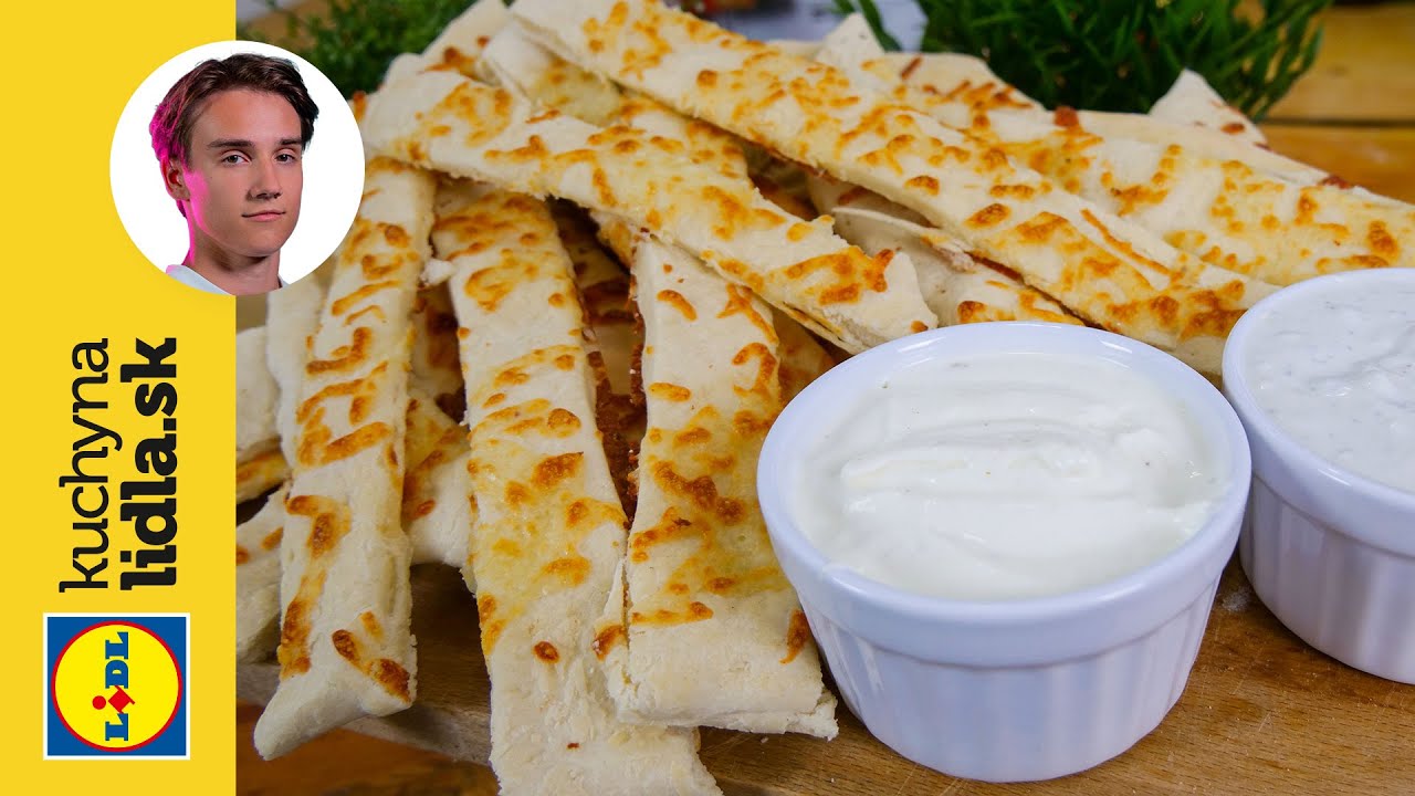 Syrové pizza štangle s nivovým a cesnakovým dresingom 🧀 | Viktor Nagy | Kuchyňa Lidla