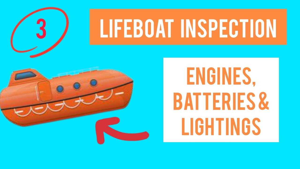 LIFEBOAT INSPECTION - Part 3 Engines, Batteries & Lightings #lifeboat #seaman #sailors #merchantnavy