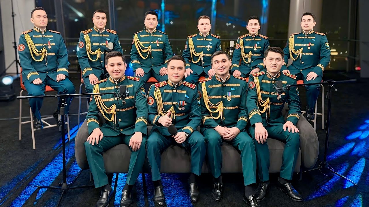 МУЖСКОЙ ХОР НАЦГВАРДИИ РК в гостях на канале “Прямо по Кунаева”