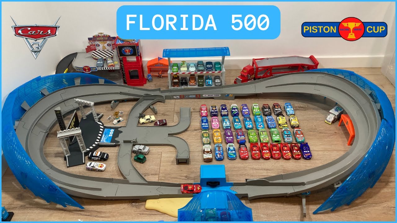 CARROS DISNEY/ PIXAR Pista de Corrida Flórida 500 - Review em Português